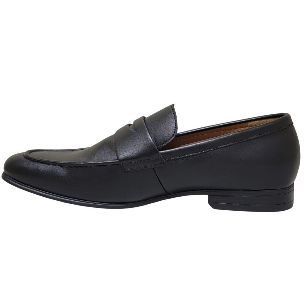 Alfani Men Parkerr Slip On Penny Loafers Size US 8M Black Smooth Faux Leather - Picture 3 of 6